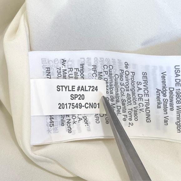 Madewell Tie Front Mini Dress Drifting Flowers Tossed Floral Antique Cream 12 - Picture 16 of 16